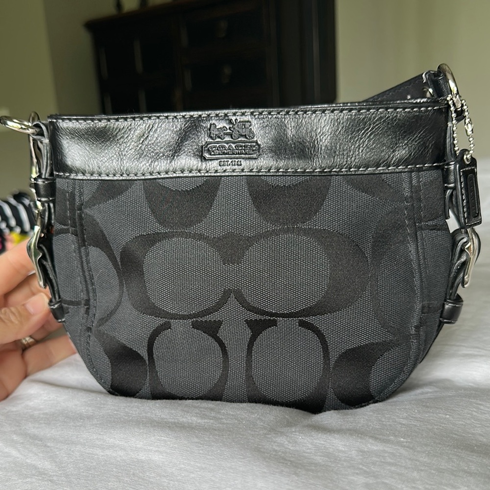 Coach Black Signature Mini Bag
